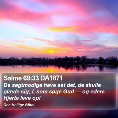 Salme 69:33 DA1871 Bible Verse Image