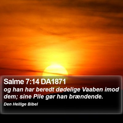 Salme 7:14 DA1871 Bible Verse Image