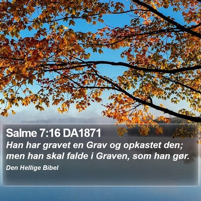 Salme 7:16 DA1871 Bible Verse Image