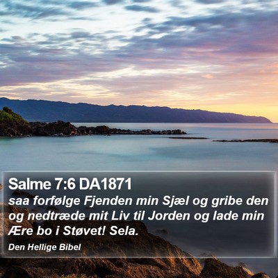 Salme 7:6 DA1871 Bible Verse Image