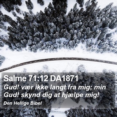 Salme 71:12 DA1871 Bible Verse Image