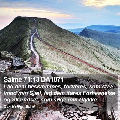 Salme 71:13 DA1871 Bible Verse Image
