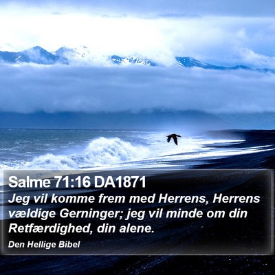 Salme 71:16 DA1871 Bible Verse Image