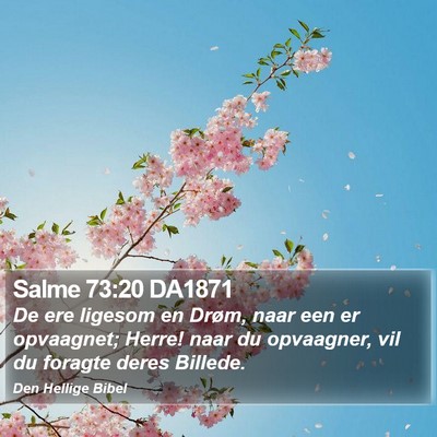 Salme 73:20 DA1871 Bible Verse Image