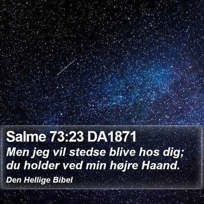 Salme 73:23 DA1871 Bible Verse Image