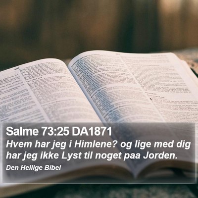 Salme 73:25 DA1871 Bible Verse Image
