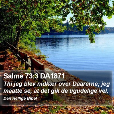Salme 73:3 DA1871 Bible Verse Image