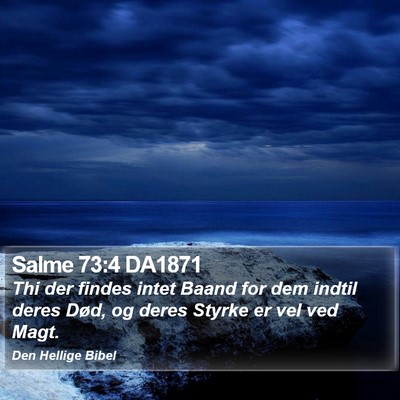 Salme 73:4 DA1871 Bible Verse Image