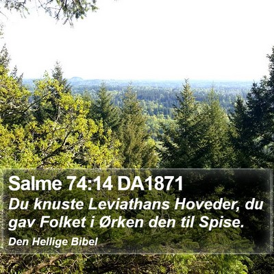 Salme 74:14 DA1871 Bible Verse Image