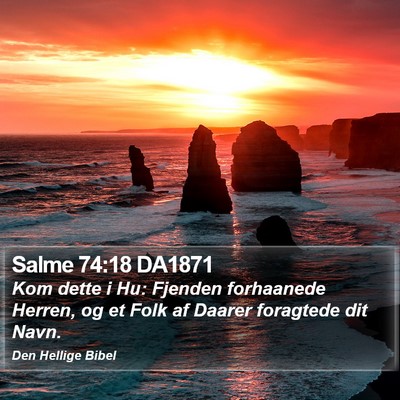 Salme 74:18 DA1871 Bible Verse Image