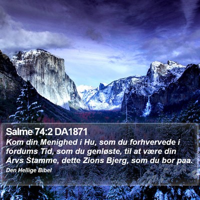 Salme 74:2 DA1871 Bible Verse Image