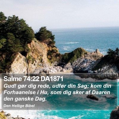 Salme 74:22 DA1871 Bible Verse Image