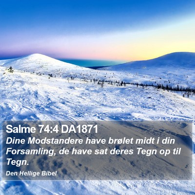 Salme 74:4 DA1871 Bible Verse Image