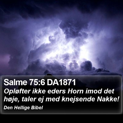 Salme 75:6 DA1871 Bible Verse Image