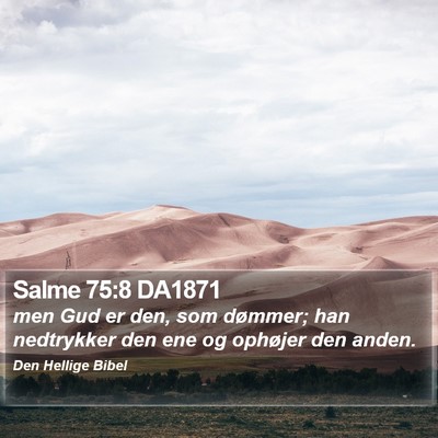 Salme 75:8 DA1871 Bible Verse Image