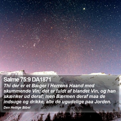 Salme 75:9 DA1871 Bible Verse Image