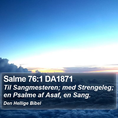 Salme 76:1 DA1871 Bible Verse Image