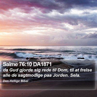 Salme 76:10 DA1871 Bible Verse Image