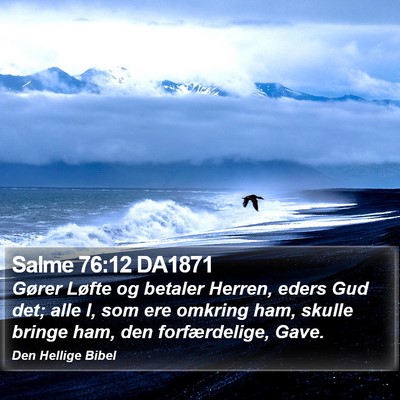 Salme 76:12 DA1871 Bible Verse Image