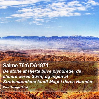 Salme 76:6 DA1871 Bible Verse Image