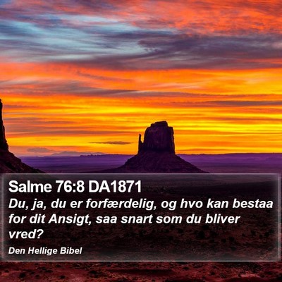 Salme 76:8 DA1871 Bible Verse Image