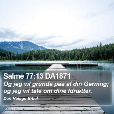 Salme 77:13 DA1871 Bible Verse Image