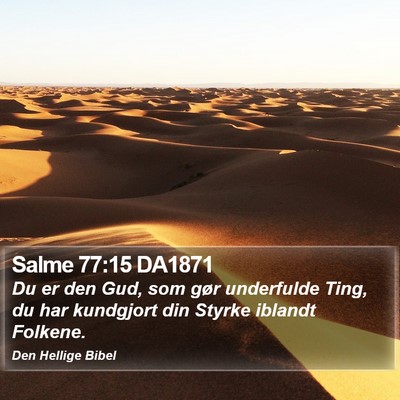 Salme 77:15 DA1871 Bible Verse Image