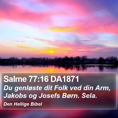 Salme 77:16 DA1871 Bible Verse Image