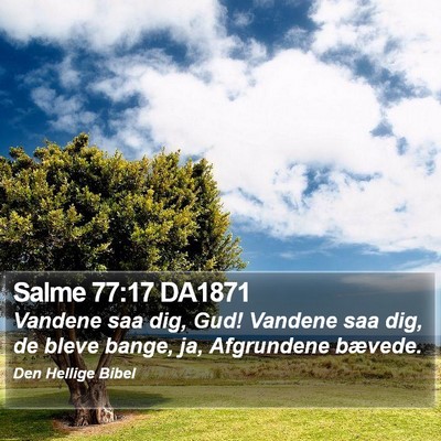 Salme 77:17 DA1871 Bible Verse Image