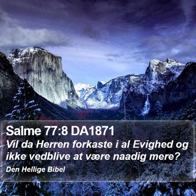 Salme 77:8 DA1871 Bible Verse Image