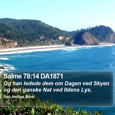 Salme 78:14 DA1871 Bible Verse Image