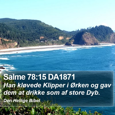 Salme 78:15 DA1871 Bible Verse Image