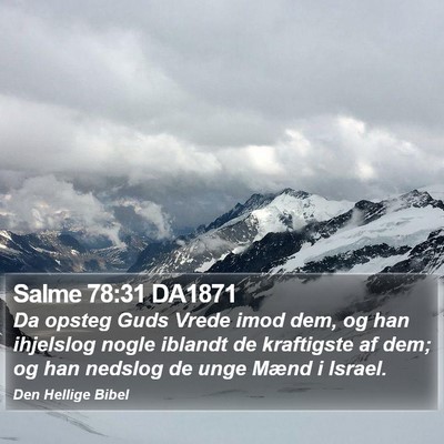 Salme 78:31 DA1871 Bible Verse Image