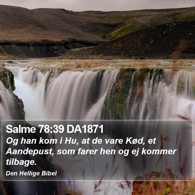 Salme 78:39 DA1871 Bible Verse Image