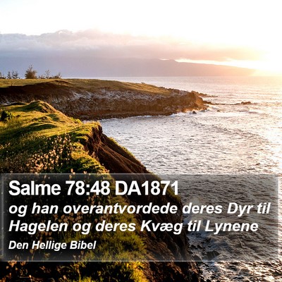 Salme 78:48 DA1871 Bible Verse Image