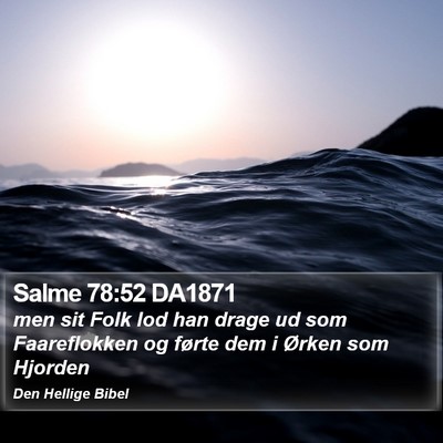 Salme 78:52 DA1871 Bible Verse Image