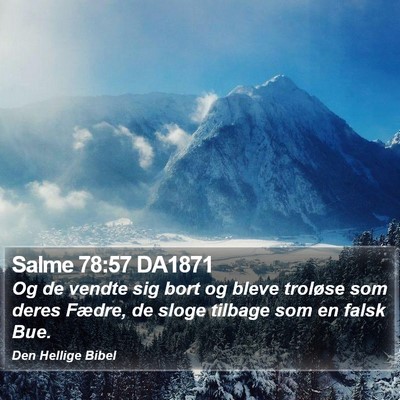 Salme 78:57 DA1871 Bible Verse Image
