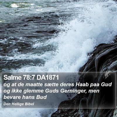 Salme 78:7 DA1871 Bible Verse Image