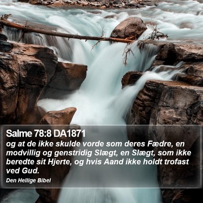 Salme 78:8 DA1871 Bible Verse Image
