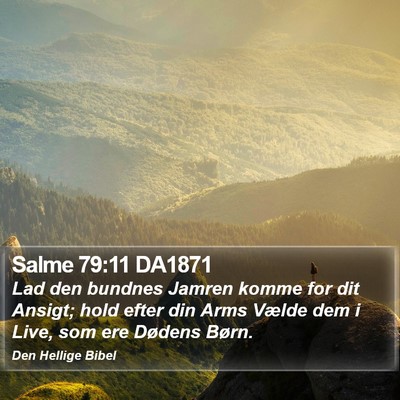 Salme 79:11 DA1871 Bible Verse Image
