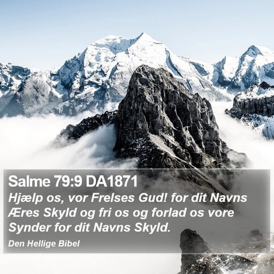 Salme 79:9 DA1871 Bible Verse Image
