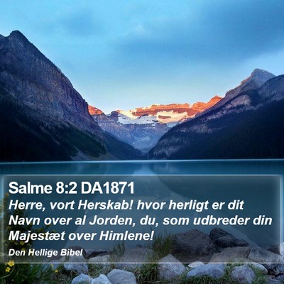 Salme 8:2 DA1871 Bible Verse Image