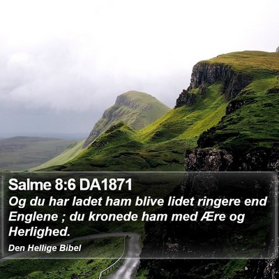 Salme 8:6 DA1871 Bible Verse Image