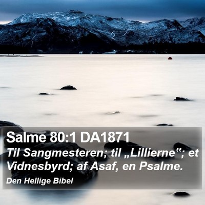 Salme 80:1 DA1871 Bible Verse Image