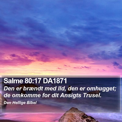 Salme 80:17 DA1871 Bible Verse Image