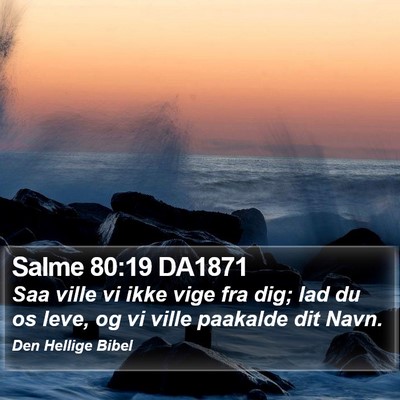 Salme 80:19 DA1871 Bible Verse Image