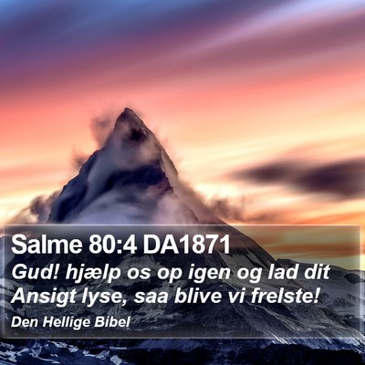 Salme 80:4 DA1871 Bible Verse Image