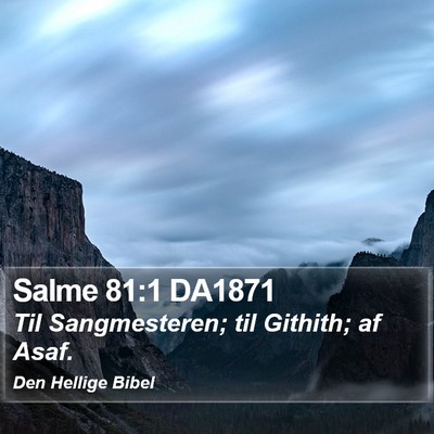 Salme 81:1 DA1871 Bible Verse Image