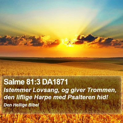 Salme 81:3 DA1871 Bible Verse Image