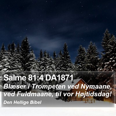 Salme 81:4 DA1871 Bible Verse Image